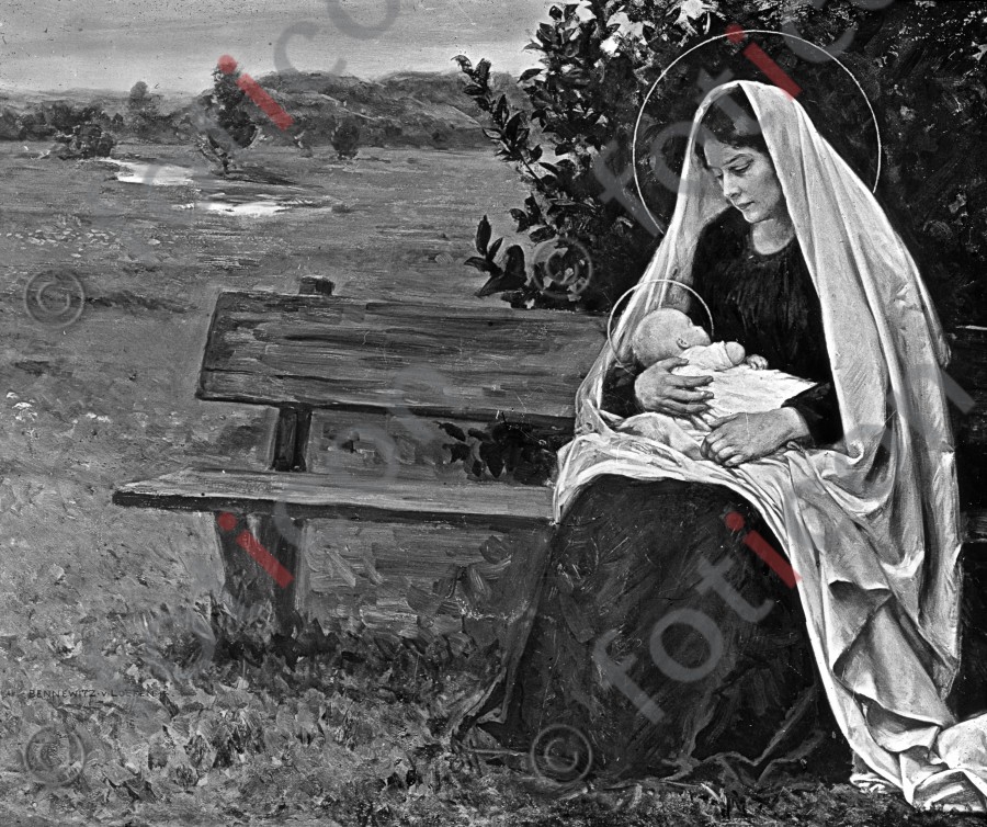 Rast auf der Flucht | Rest on the Flight (simon-101-035-sw.jpg)